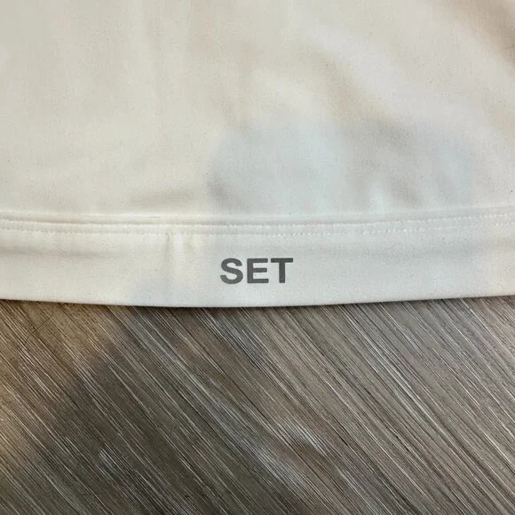 SET ACTIVE LUXFORM IVORY ONE SHOULDER SPORTS BRA - Picture 2 of 3